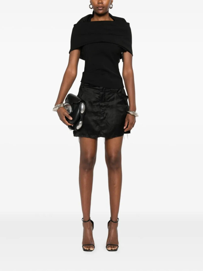 Rick Owens frayed pocket mini skirt
