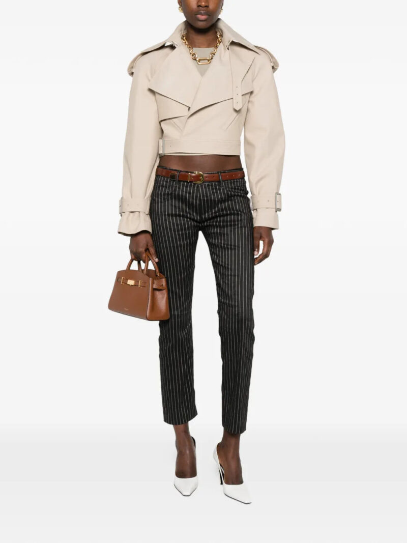 WARDROBE.NYC  Drill Perfecto buckle fastening trench jacket