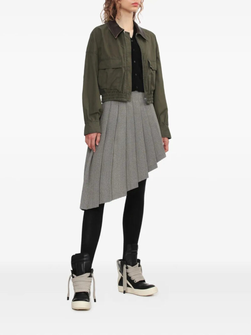 We11done  pleated asymmetric skirt