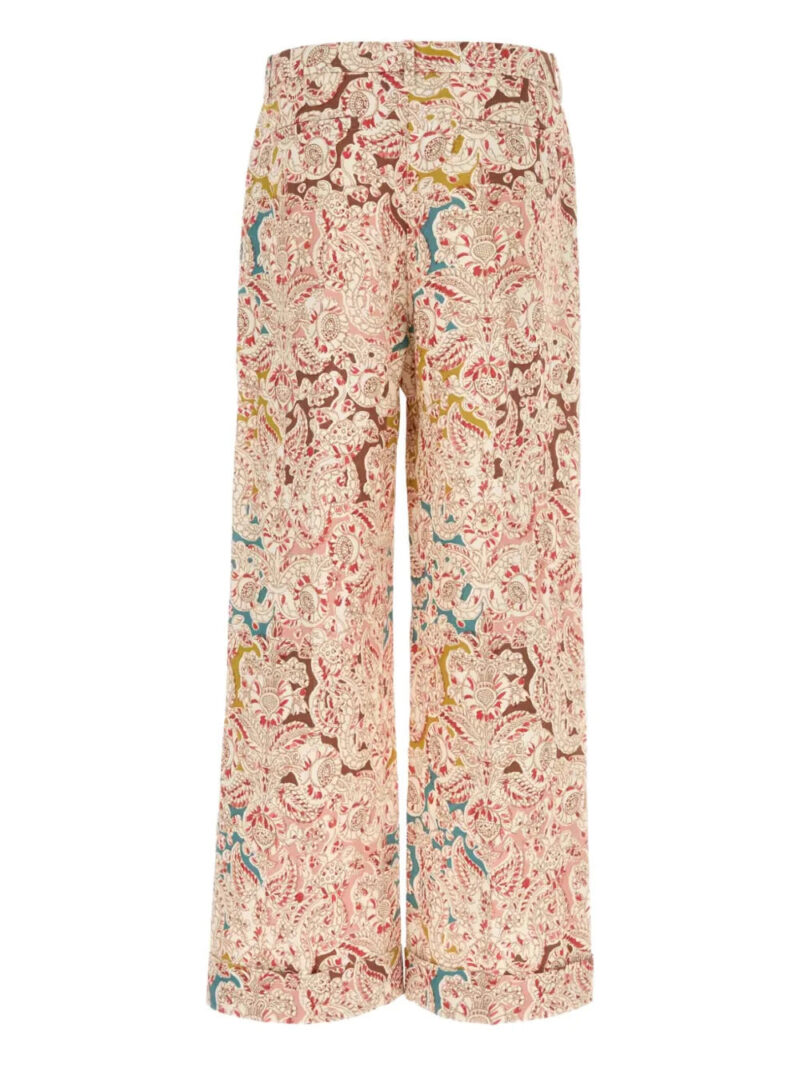 Valentino Garavani  paisley-print hemp trousers