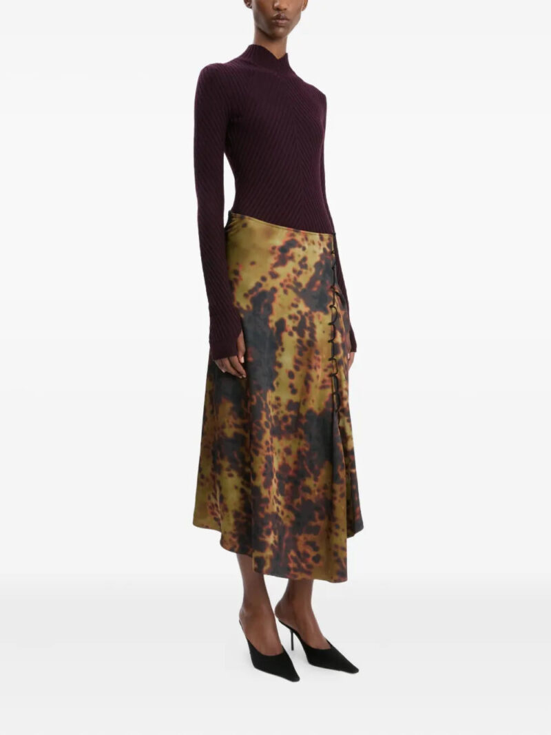 Victoria Beckham  rouleau-print skirt