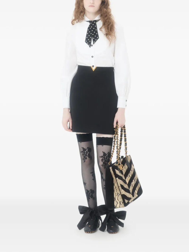 Valentino Garavani  crepe couture mini skirt