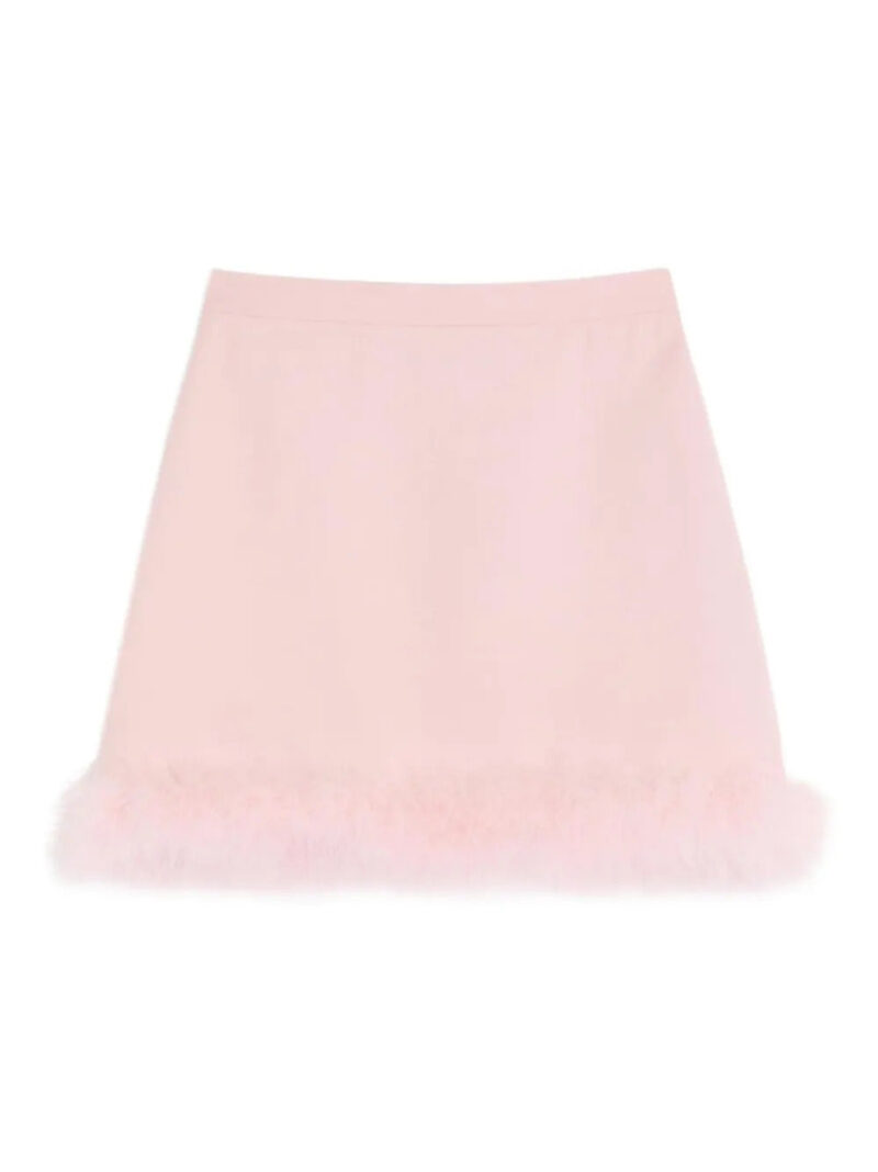 Valentino Garavani  feather-hem mini skirt