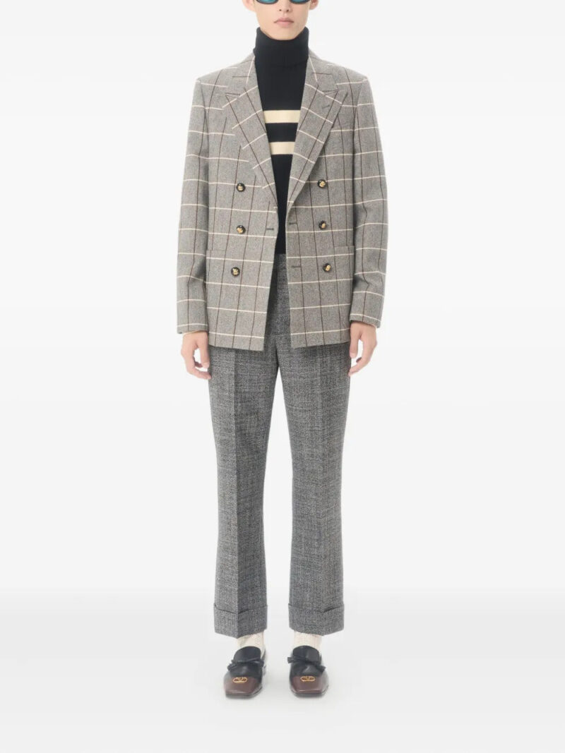 Valentino Garavani Mouliné cuffed trousers