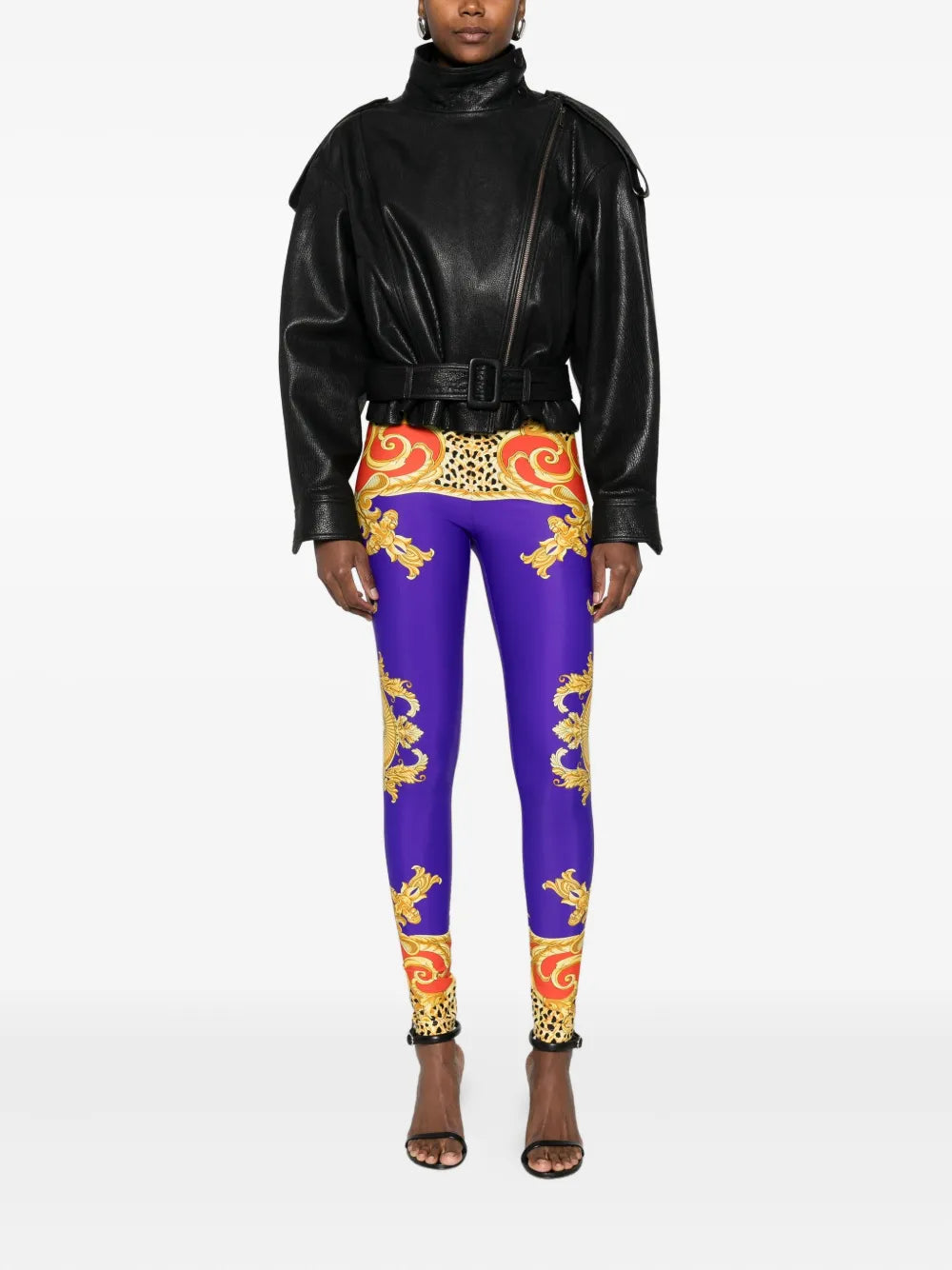 Versace printed leggings - Image 4