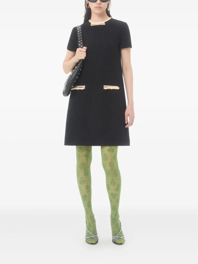 Valentino Garavani bow-embellished tweed dress