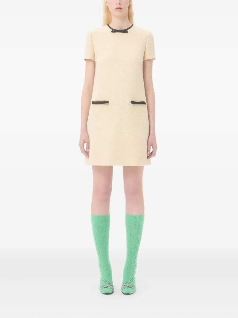 Valentino Garavani  bow-embellished tweed dress