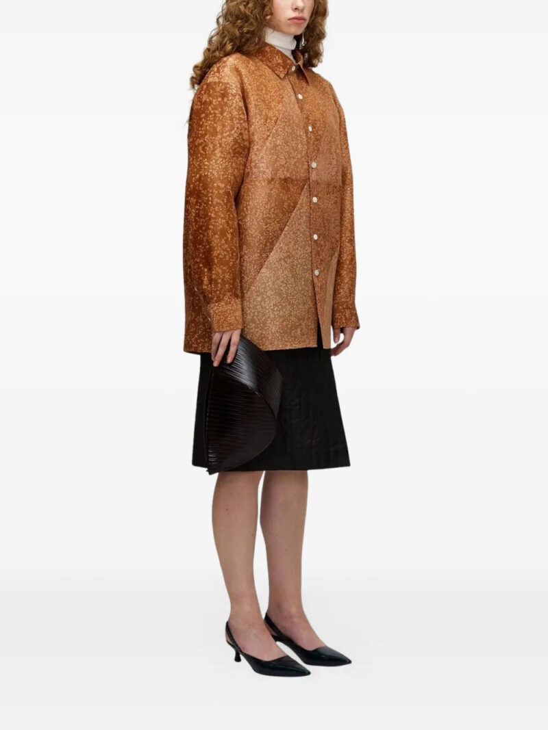 UMBER POSTPAST natural-dyed silk shirt