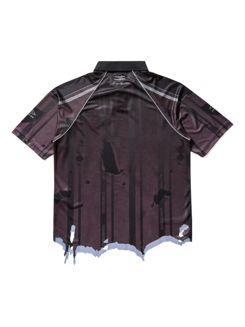 UMBRO  Spycam distressed-effect polo shirt