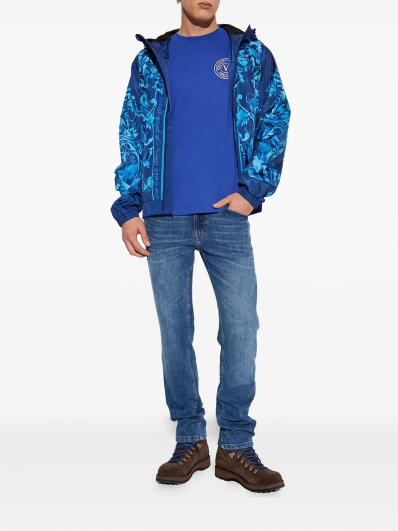 Versace Jeans Couture  Barocco-print hooded jacket