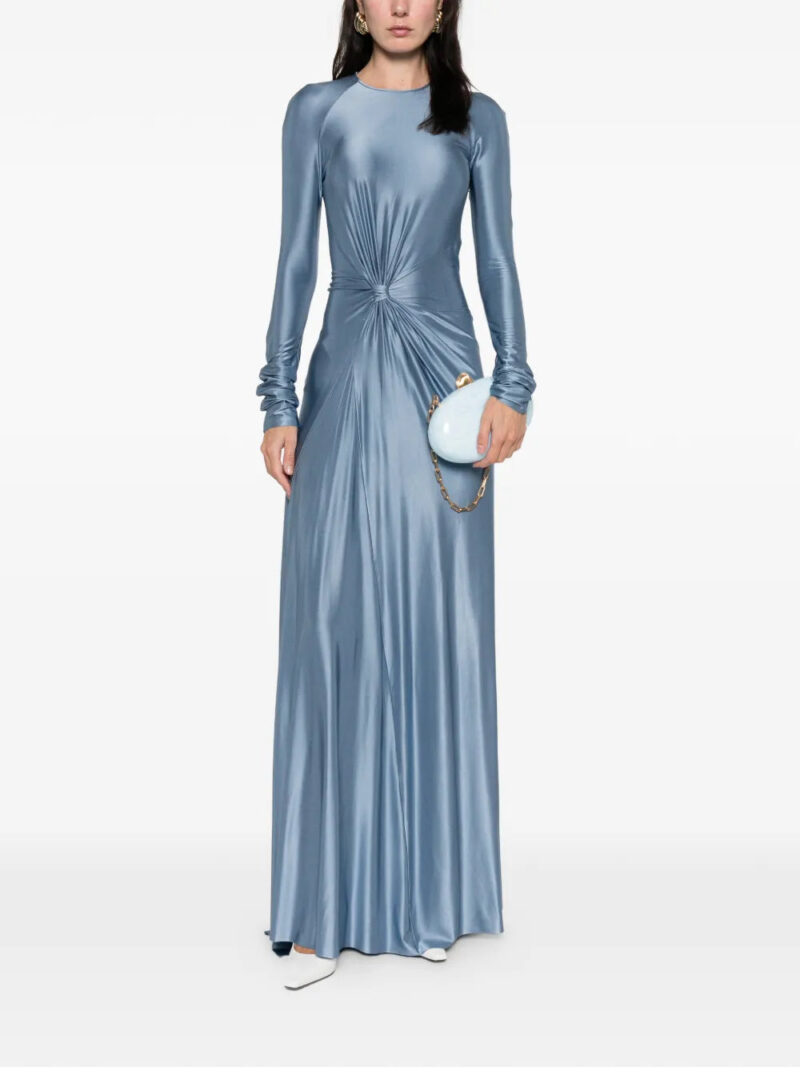 Victoria Beckham  long-sleeve twist-detail maxi dress