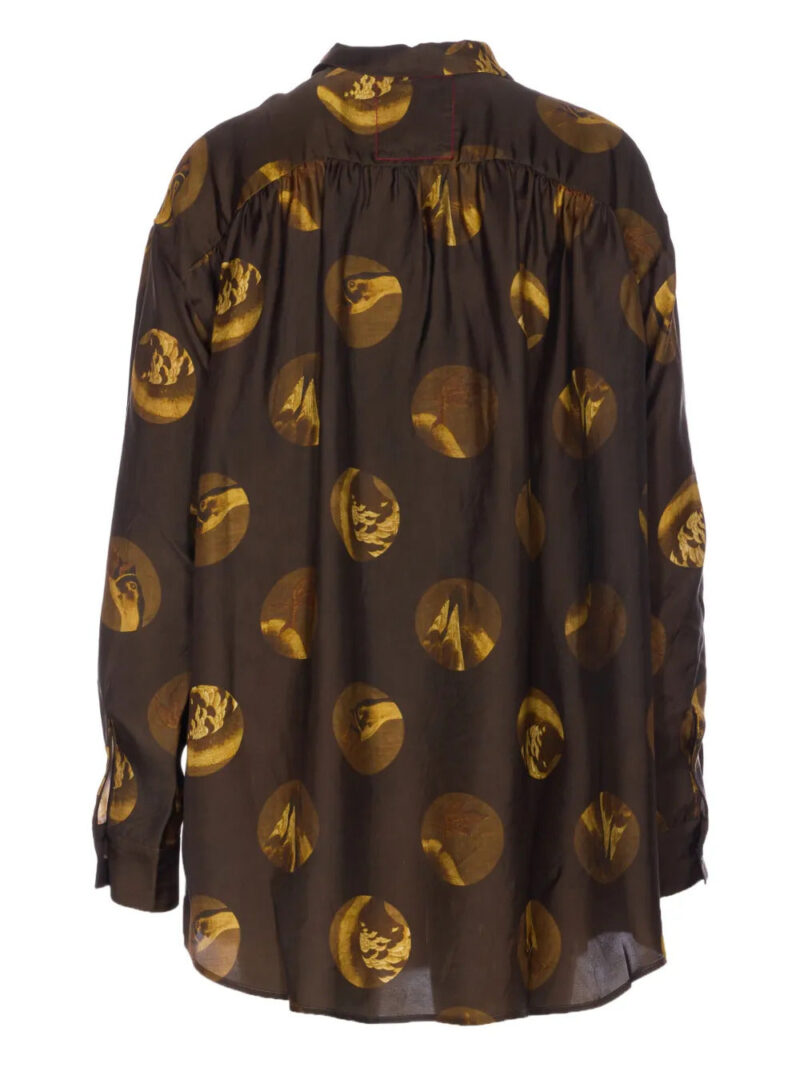 Uma Wang  button printed shirt