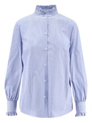 Valentino Garavani  striped poplin shi