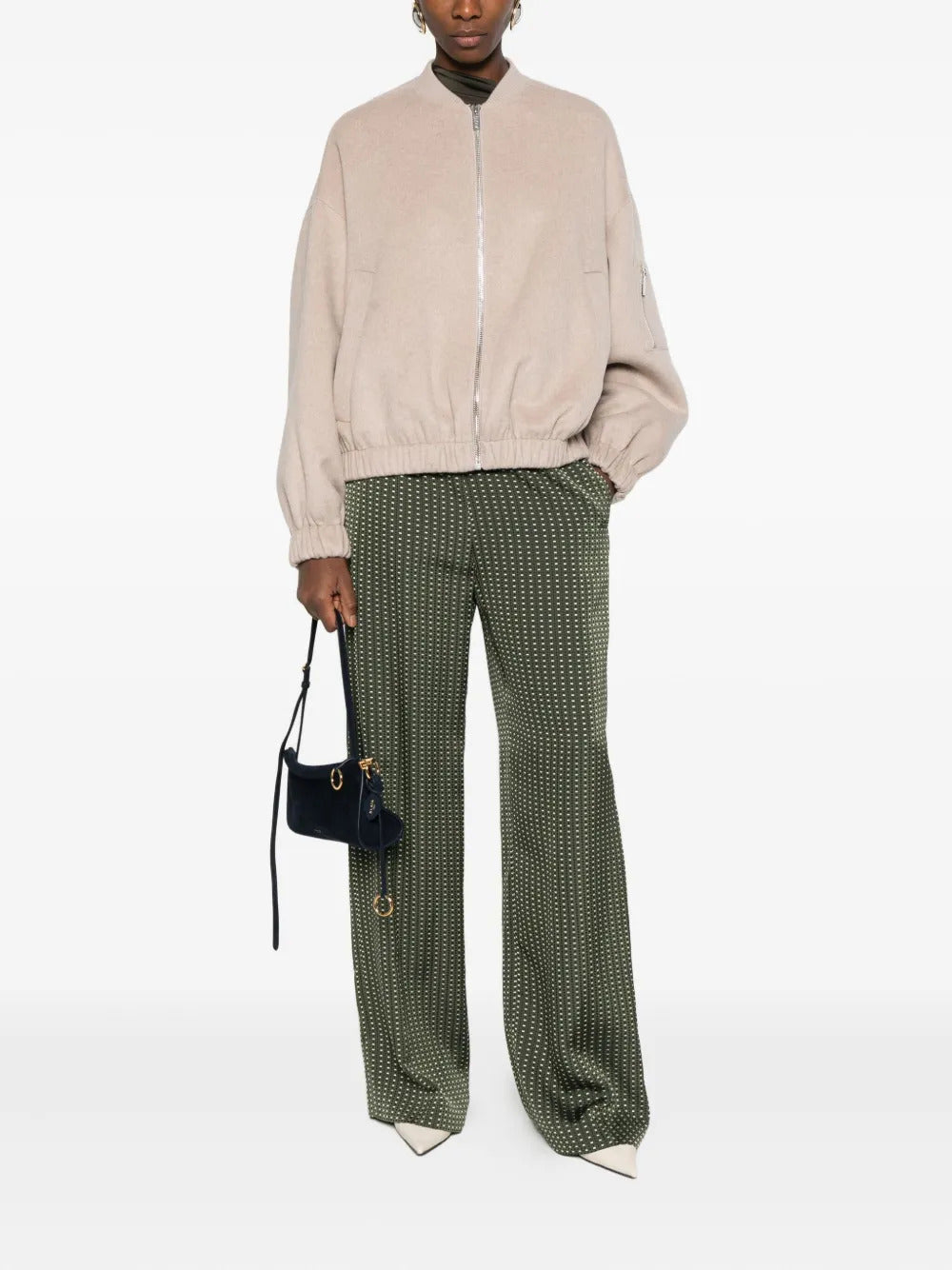 VICOLO zip pocket bomber jacket - Image 4