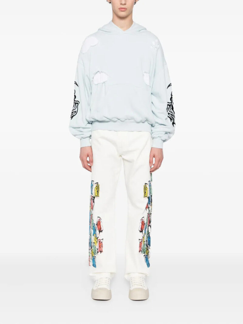 Warren Lotas graphic-embroidered hoodie