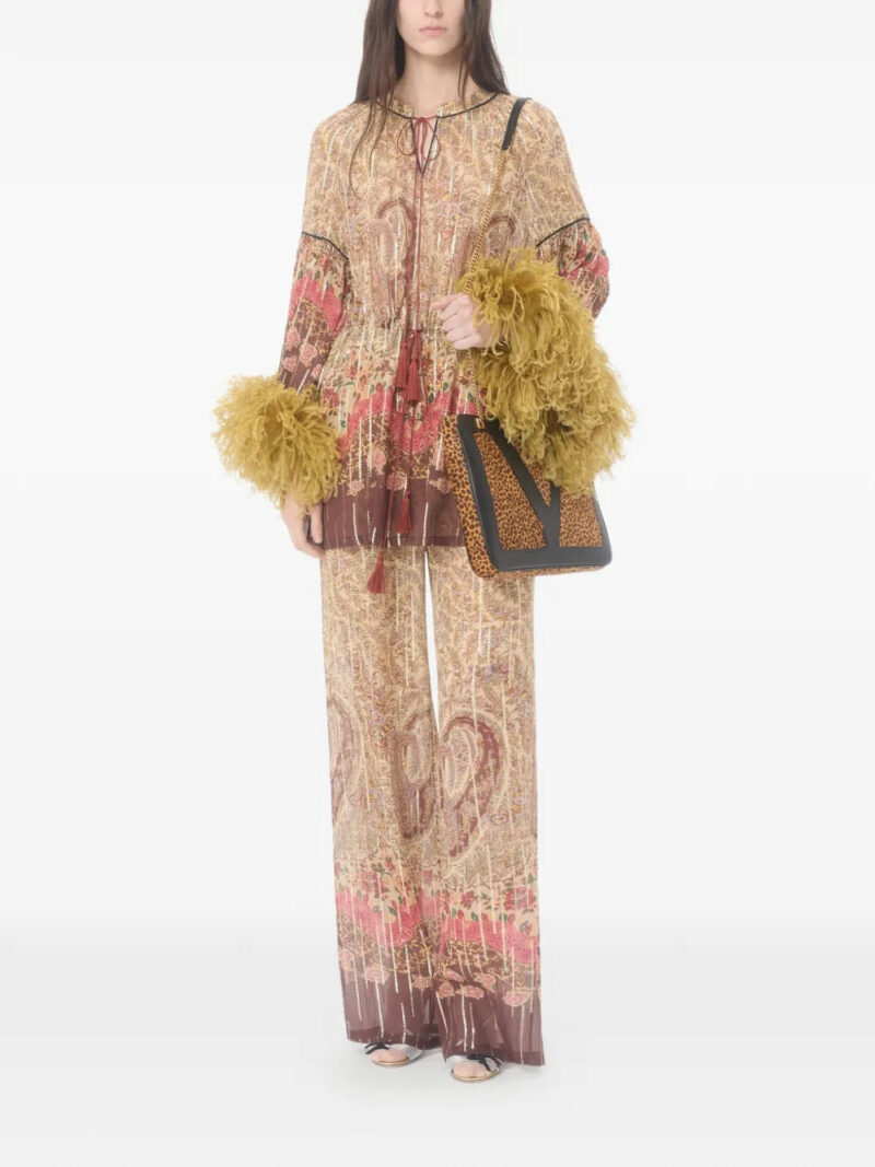 Valentino Garavani Pekin Voyage Imaginaire Paisley blouse