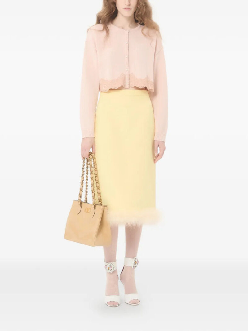 Valentino Garavani  Crepe Couture midi skirt