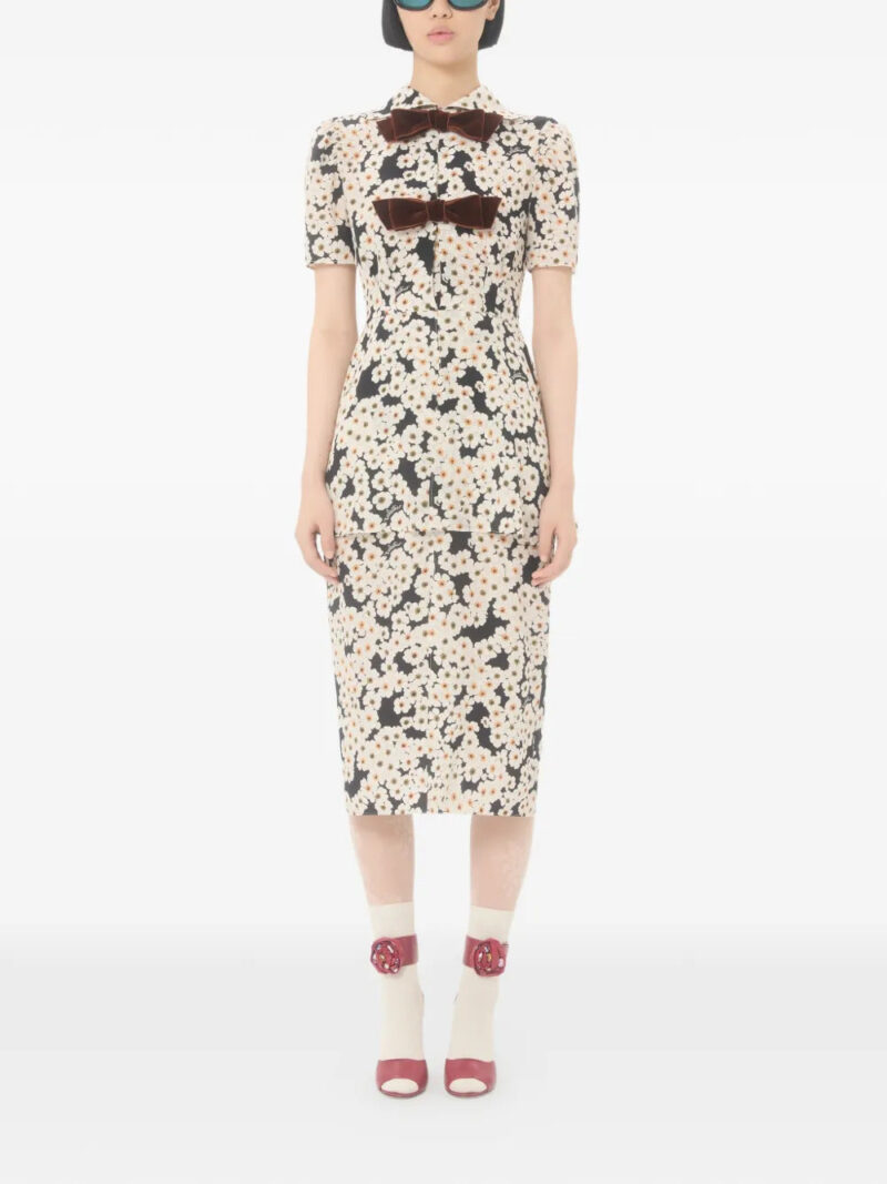 Valentino Garavani  midi Crepe De Chine dress