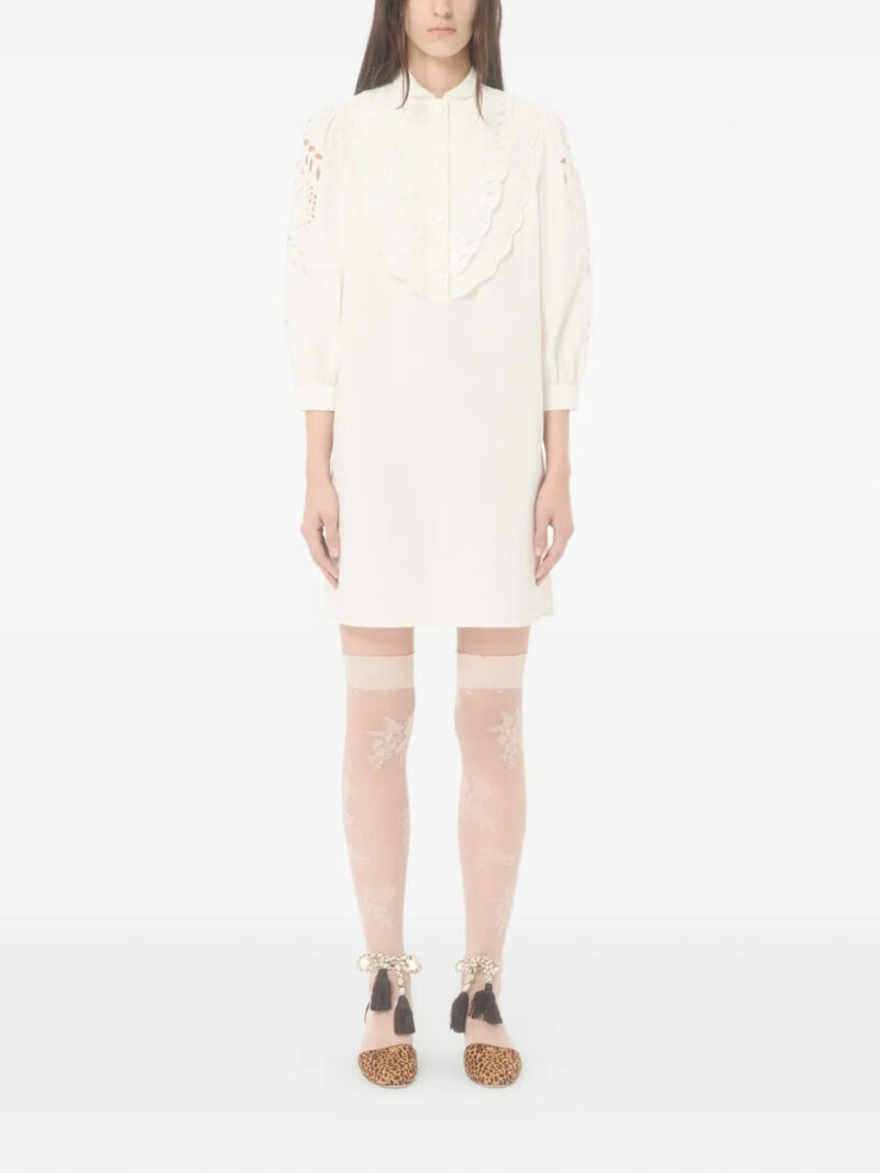 Valentino Garavani  mini embroidered poplin dress