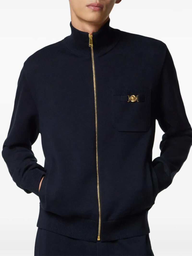 Versace  zip logo sweatshirt