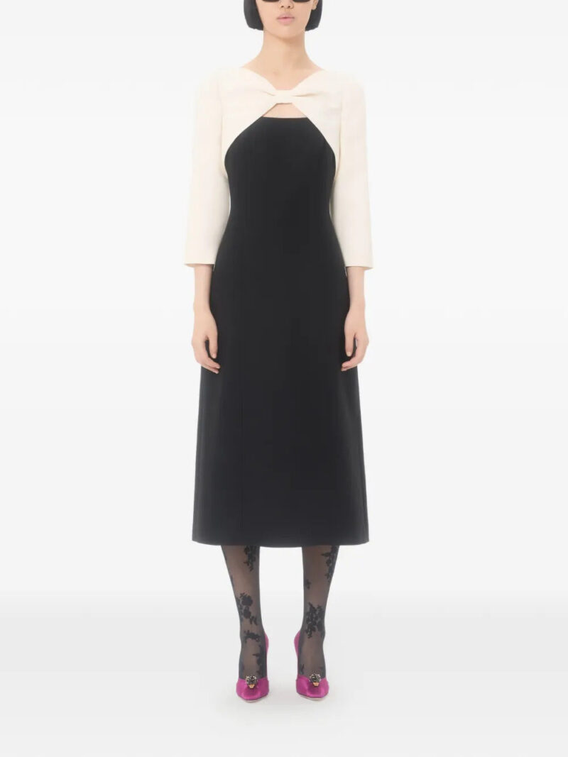 Valentino Garavani  crepe couture midi dress