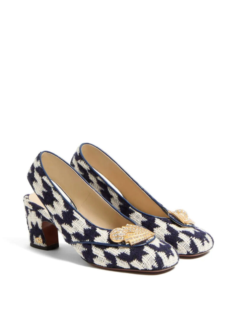 Valentino Garavani  Adamantine slingback pumps in tweed 60mm