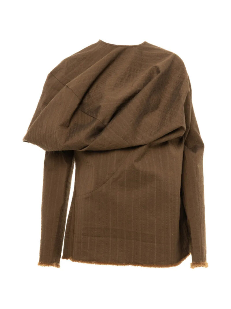 Uma Wang draped fringed top