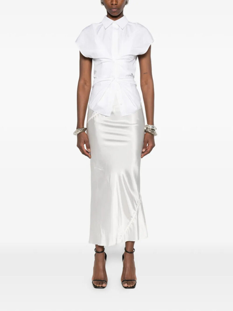 Rick Owens gathered midi skirt