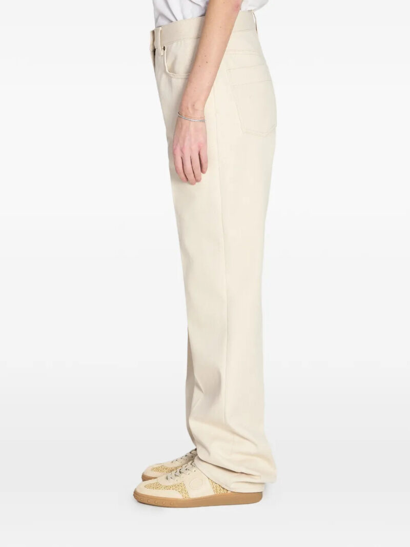 Valentino Garavani  pleated gold detail jeans