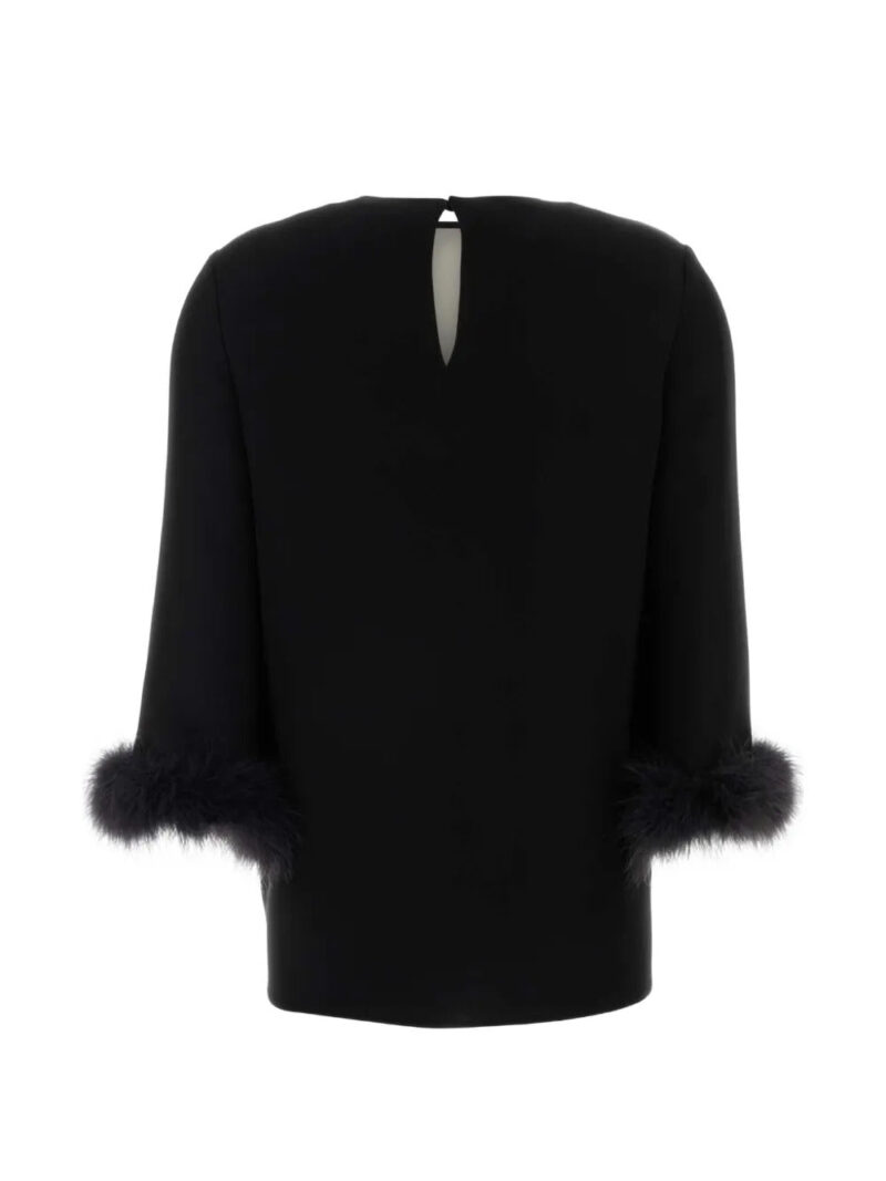 Valentino Garavani  feathered blouse