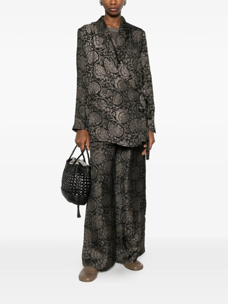 Uma Wang Khloe floral-print tie jacket