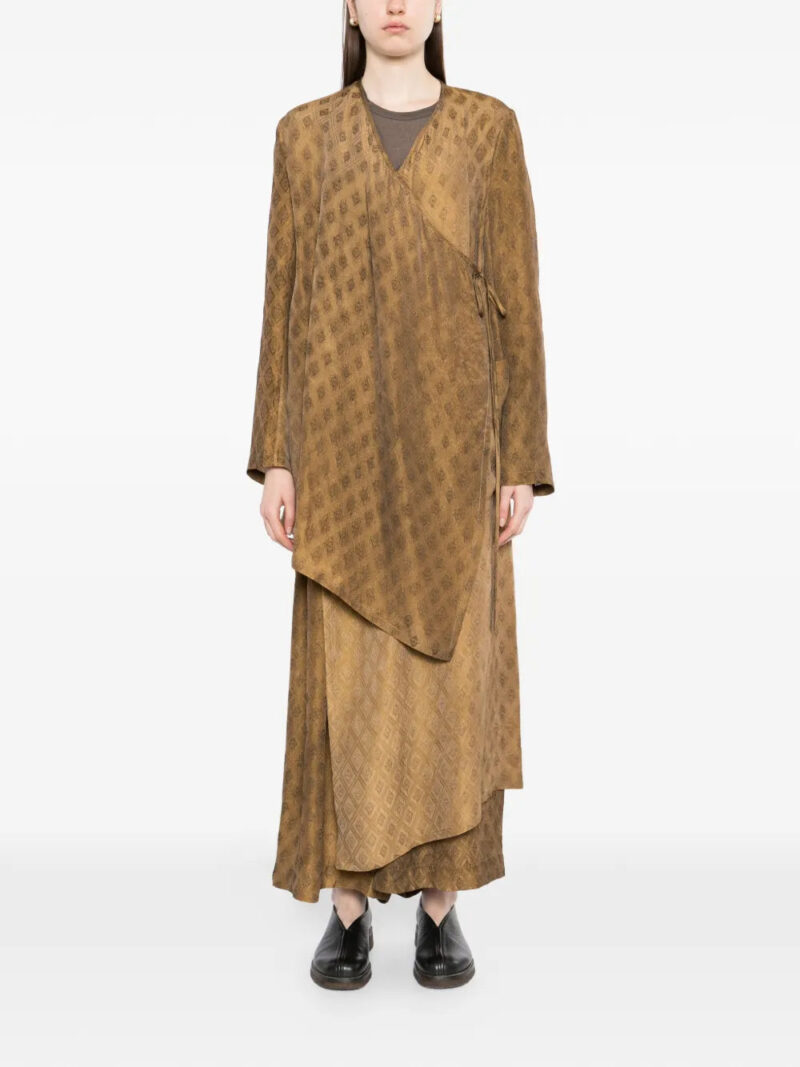Uma Wang  diamond jacquarded kunto warp jacket