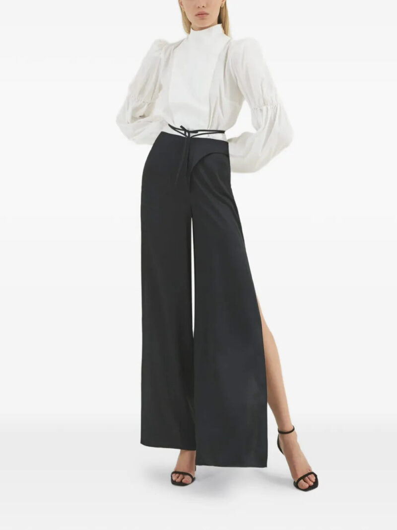 Violante Nessi  Rubens high-neck voluminous-sleeves blouse