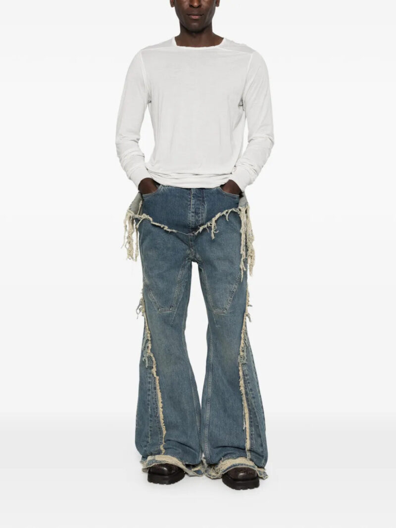Rick Owens DRKSHDW  distressed flared jeans