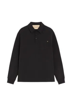 Valentino Garavani  cotton polo shirt with VGold
