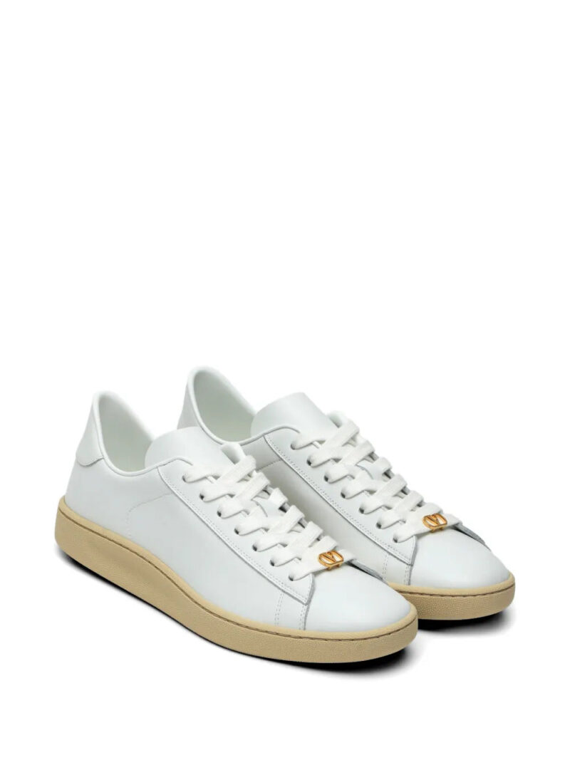 Valentino Garavani  logo leather sneakers