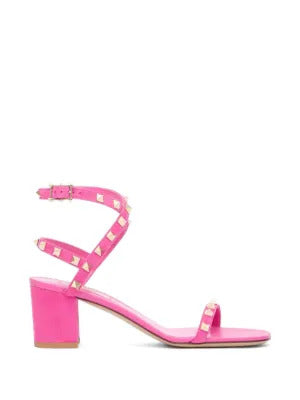 Valentino Garavani  Rockstud suede sandals with straps 60mm