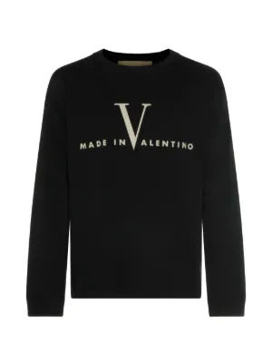 Valentino Garavani  logo-print long-sleeve sweatshirt