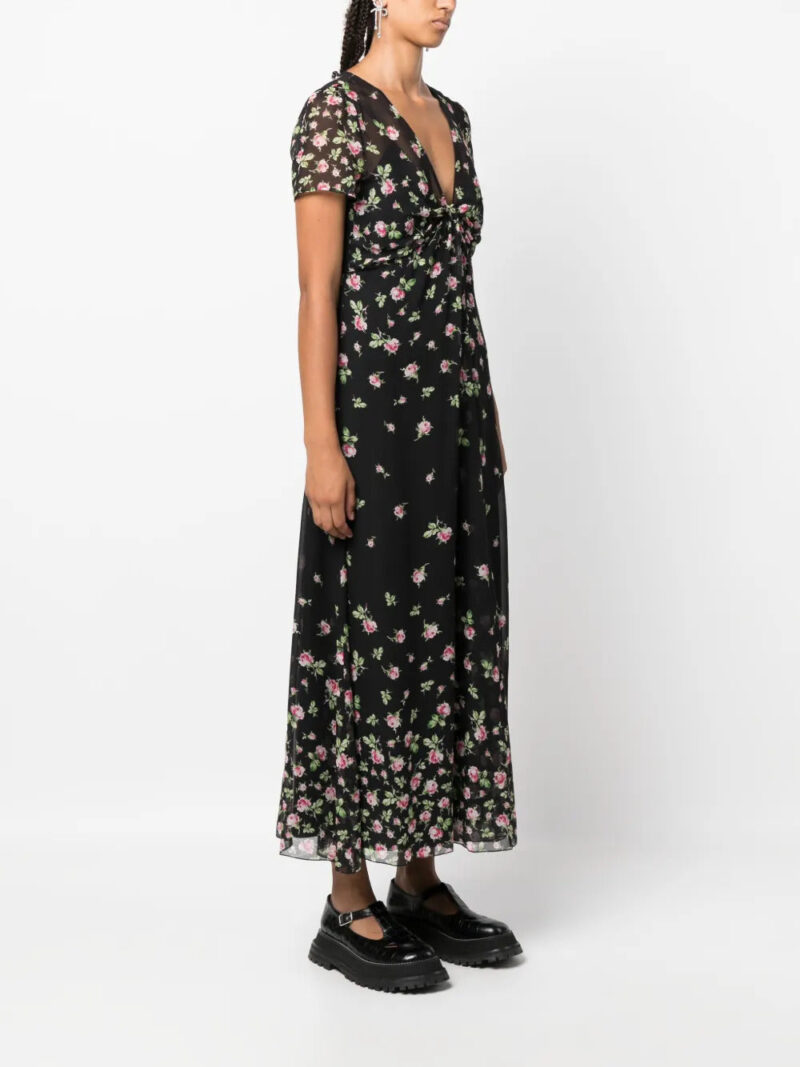 Valentino Garavani floral-print chiffon midi dress