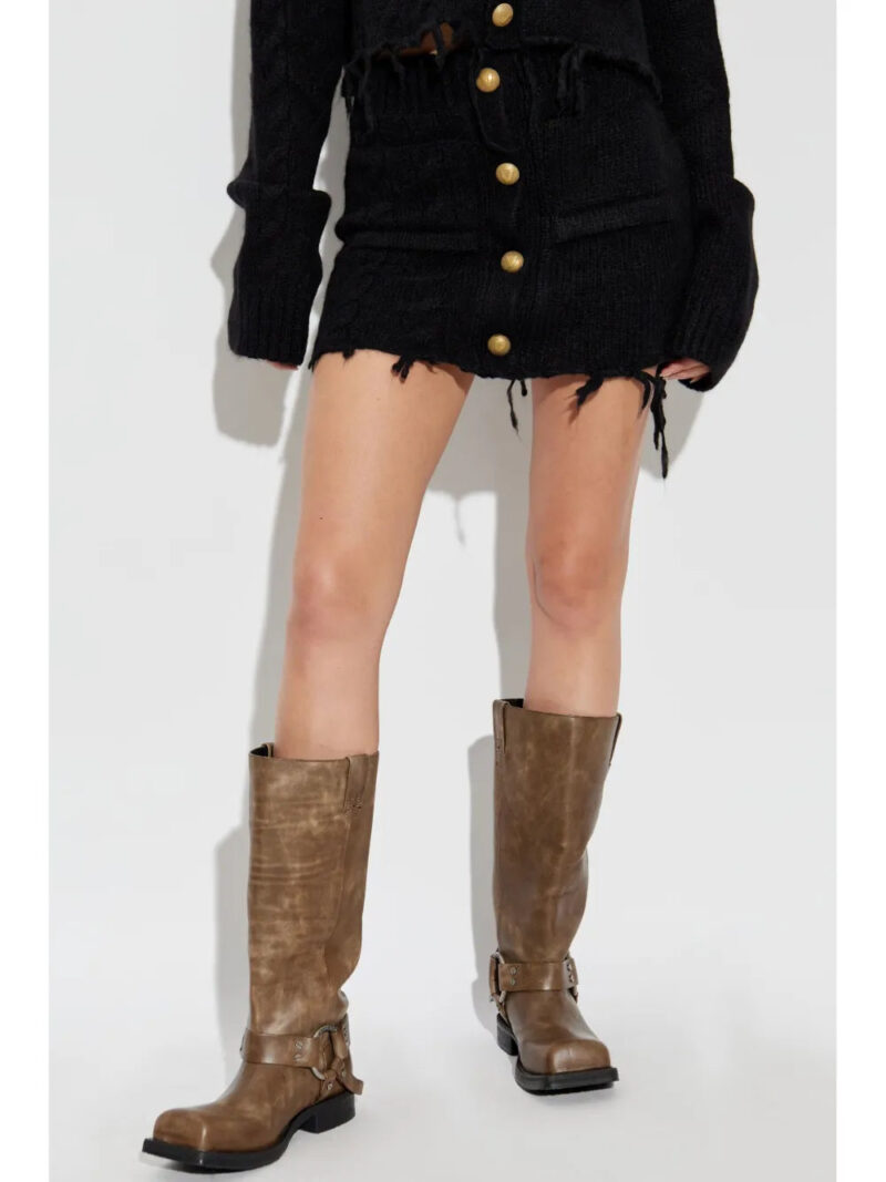 VETEMENTS  raw-cut wool mini skirt