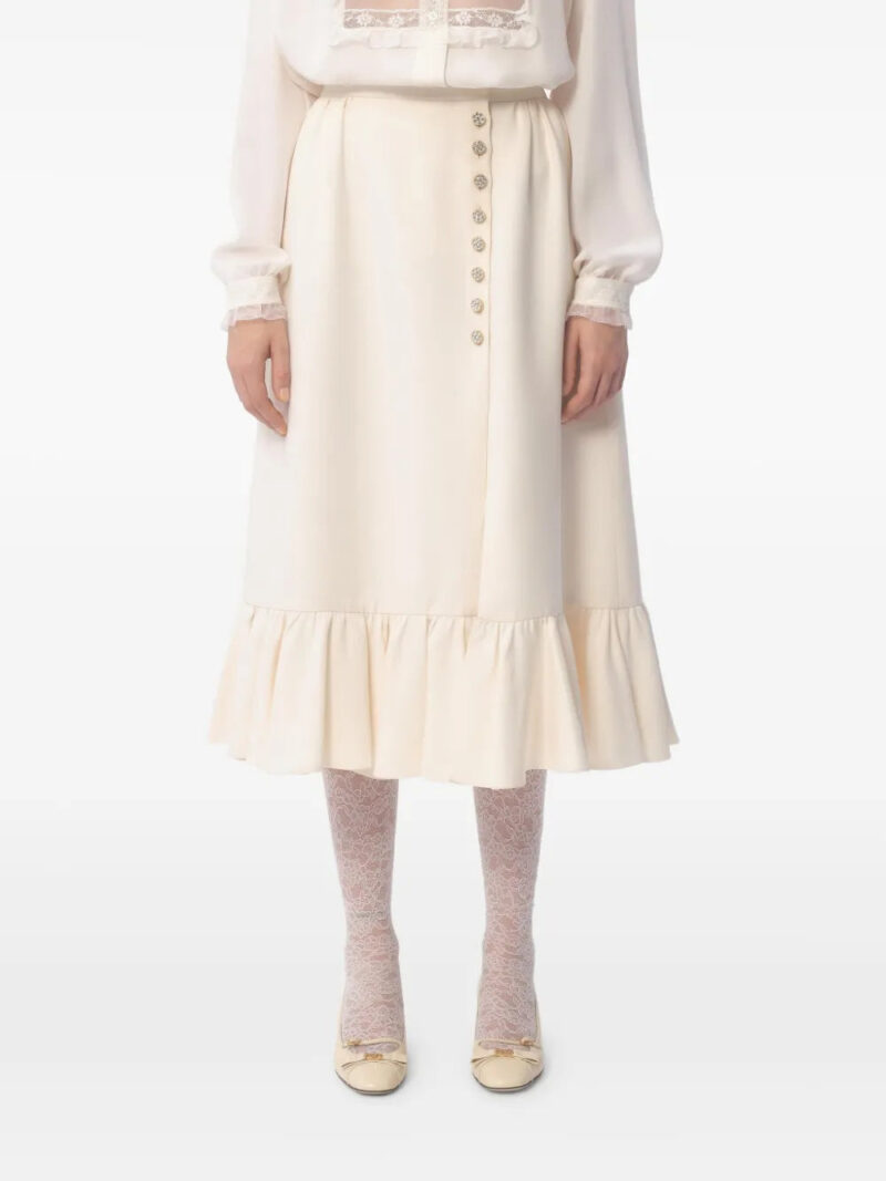 Valentino Garavani  crepe midi skirt