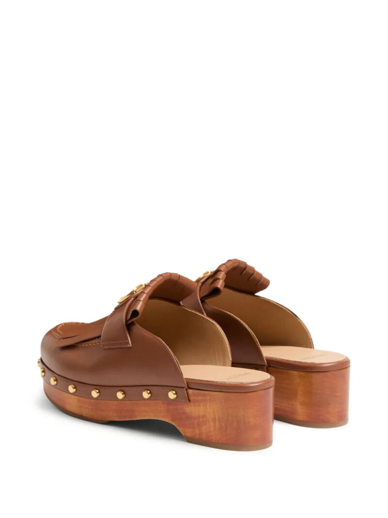 Valentino Garavani  45mm VLogo Signature fringed clogs