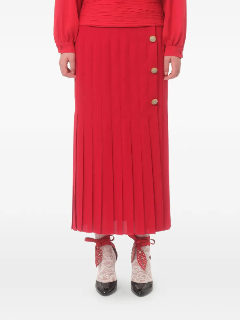 Valentino Garavani  georgette midi skirt