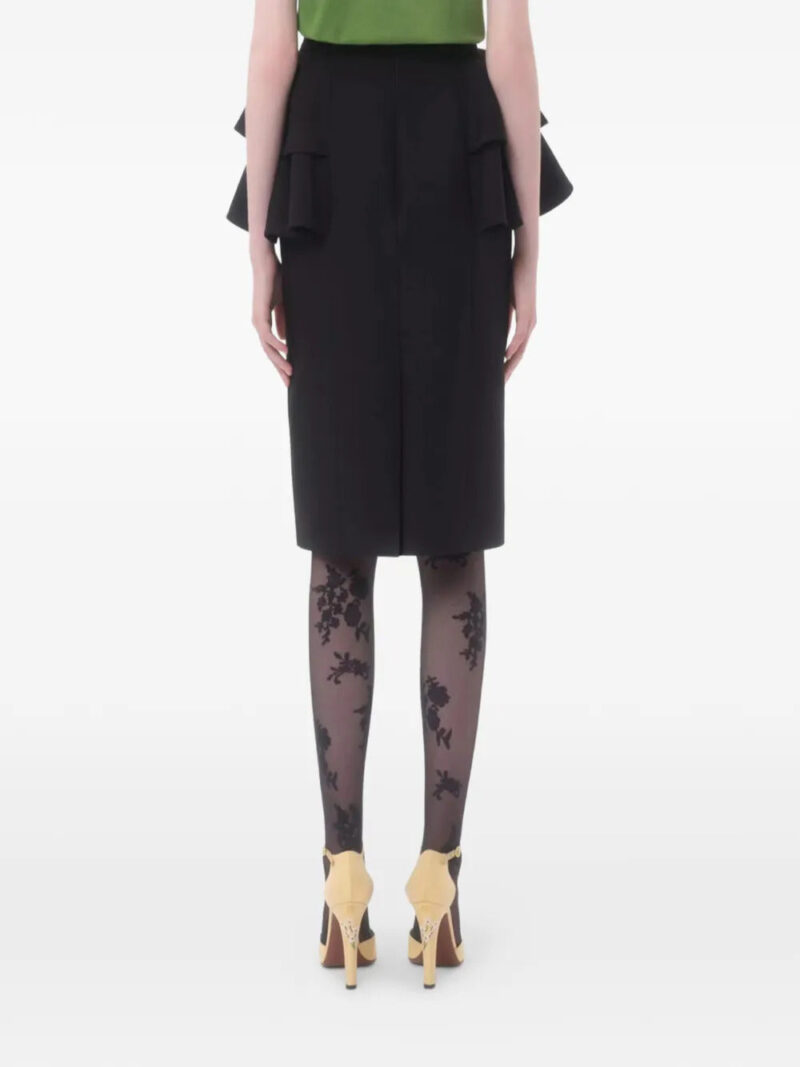 Valentino Garavani  crepe couture midi skirt