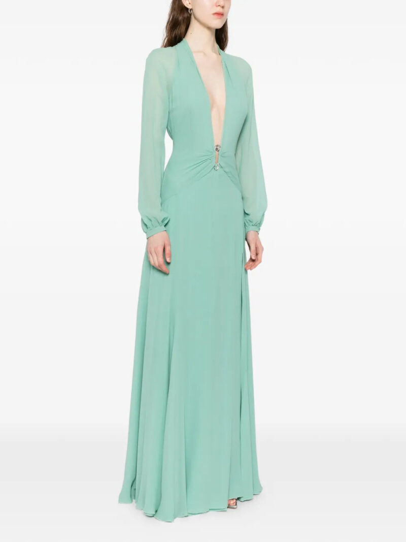 Versace silk georgette gown