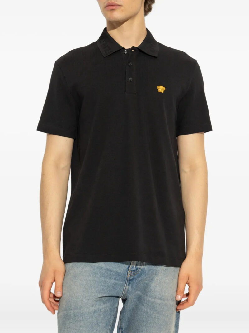 Versace  medusa-emblem polo shirt