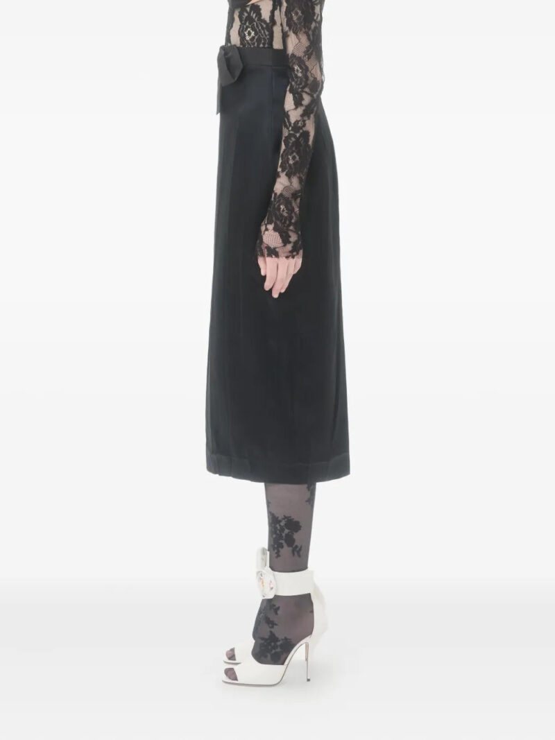 Valentino Garavani  bow-detail satin midi skirt