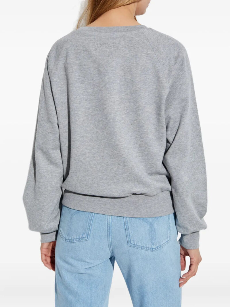 Versace  raglan-sleeve safety-pin sweatshirt