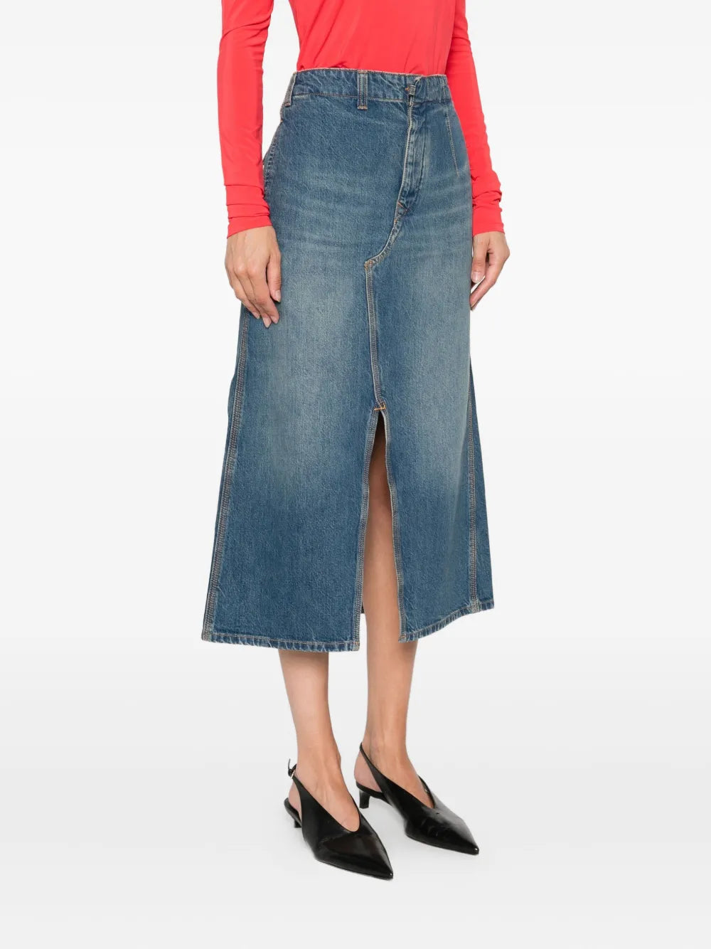 Victoria Beckham denim A-line skirt - Image 3