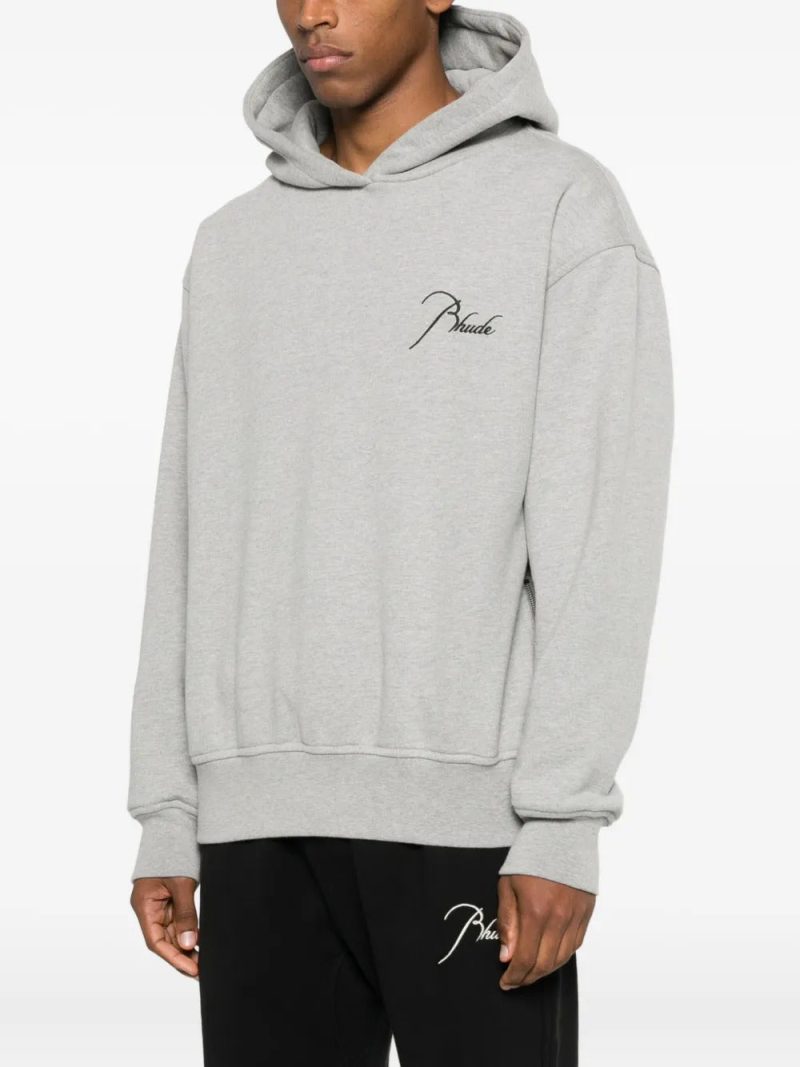 RHUDE logo-embroidery hoodie